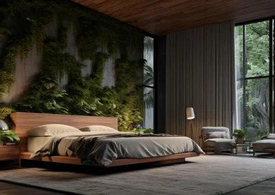 indoor decor with open bedroom