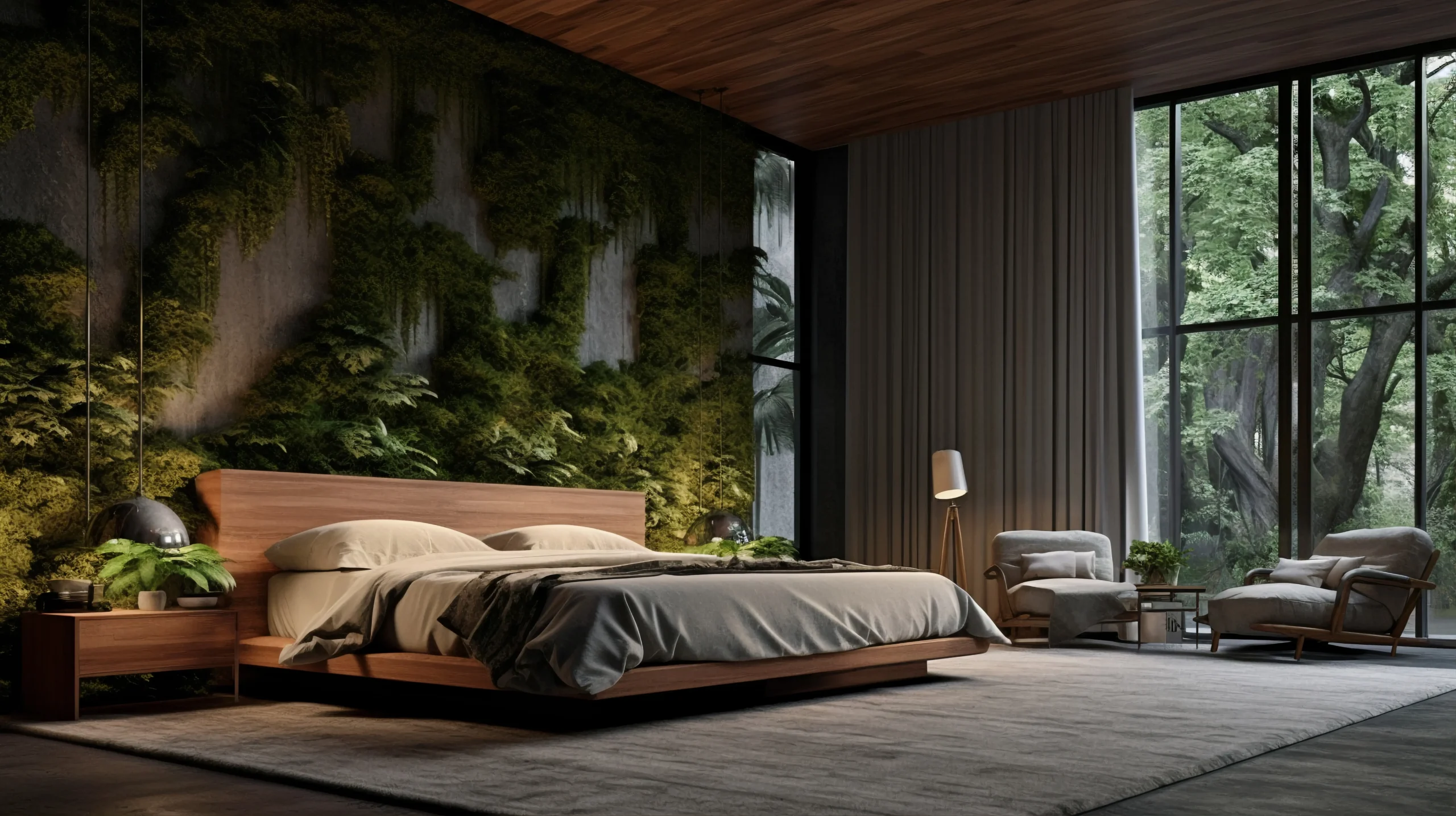 indoor decor with open bedroom