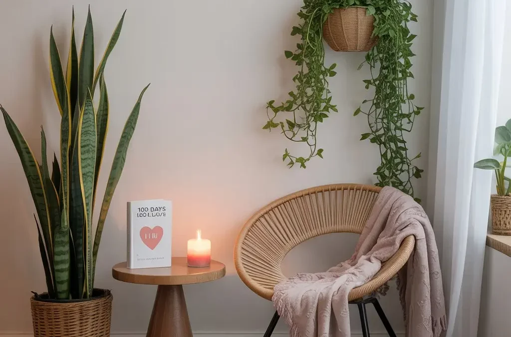 Plant and chair duo to make a awkward empty corner to stylish one.